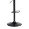 Armen Living Lydia Adjustable Black Wood Bar Stool in Gray Faux Leather with Black Metal LCLYBABLKGRY - alternate 2